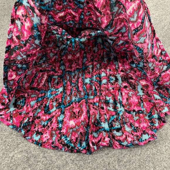 Vans Dom Draw Mini Skirt Womens S Small Drawstring Flowy Summer Floral Pockets - Picture 7 of 10